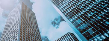 Modern office buildings